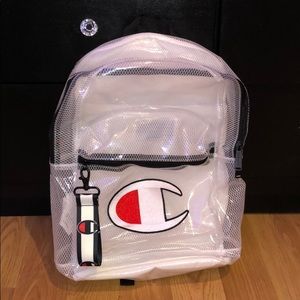 NWOT champion clear net backpack